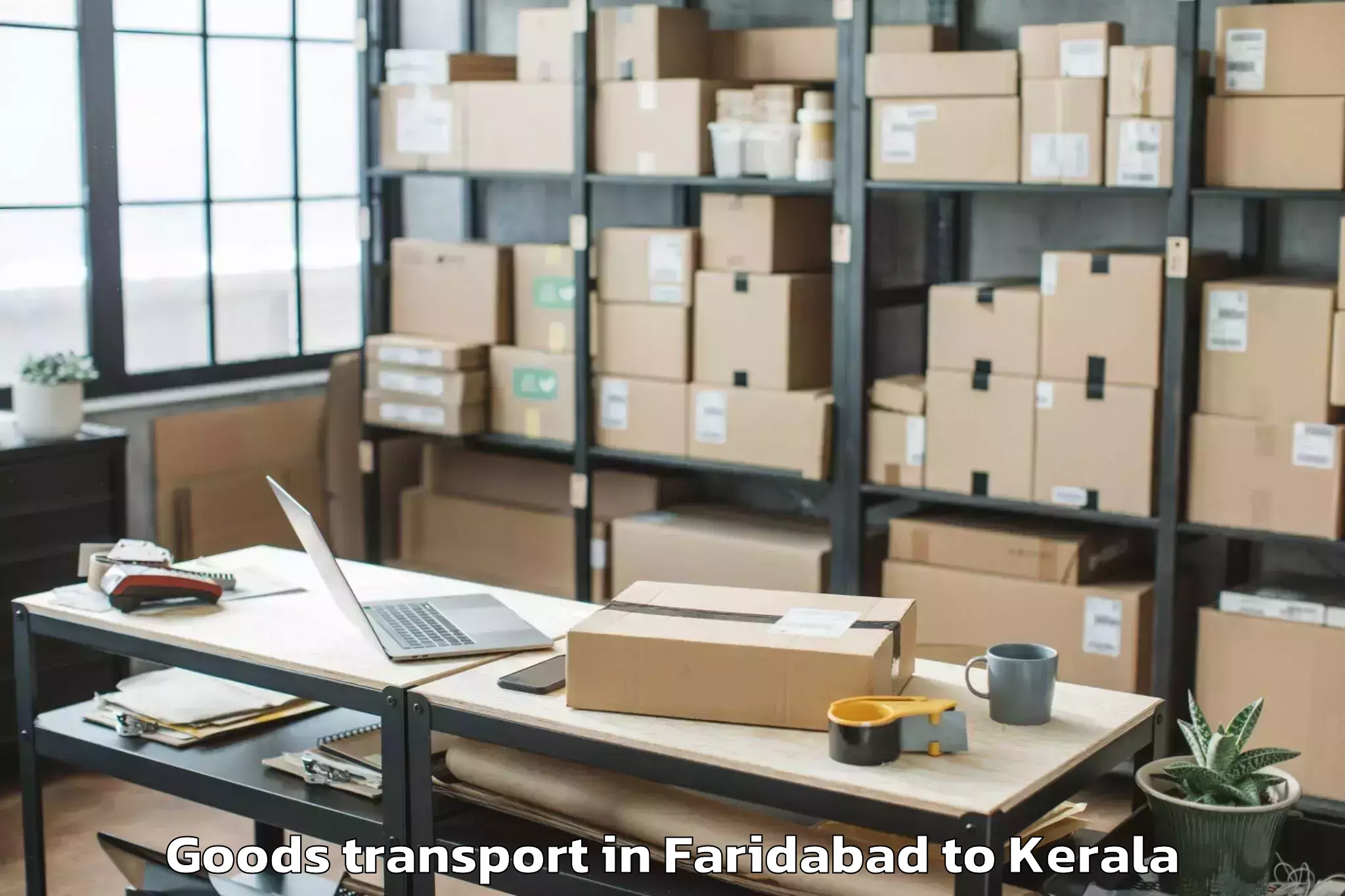 Affordable Faridabad to Karthikappally Goods Transport